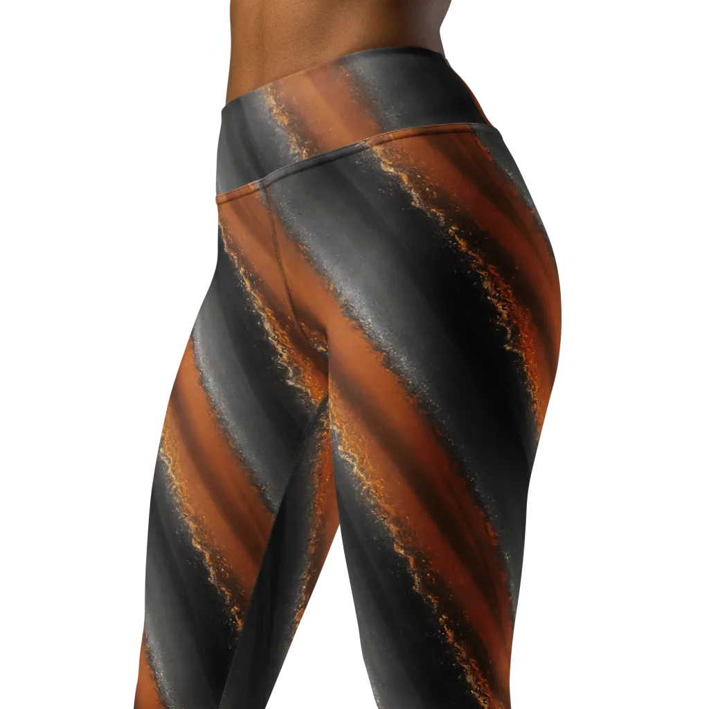 Ember Vein on Yoga Leggings — Left Front