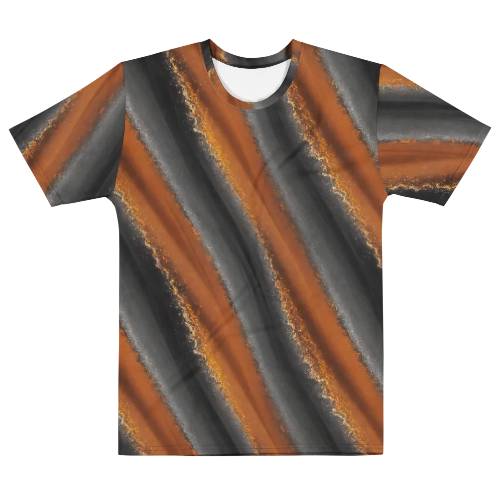 Ember Vein on Men's Cotton Crew Neck T-Shirt — Front