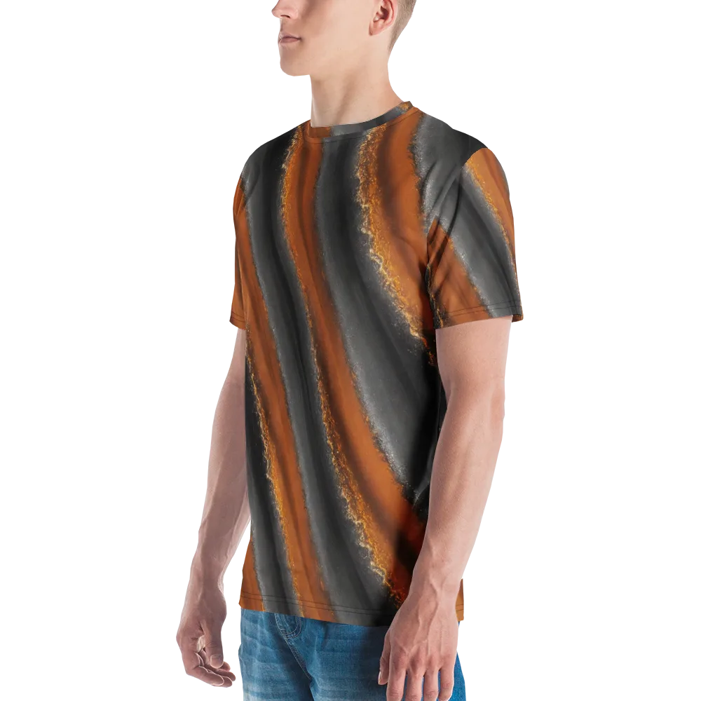 Ember Vein on Men's Crew Neck T-Shirt — Left