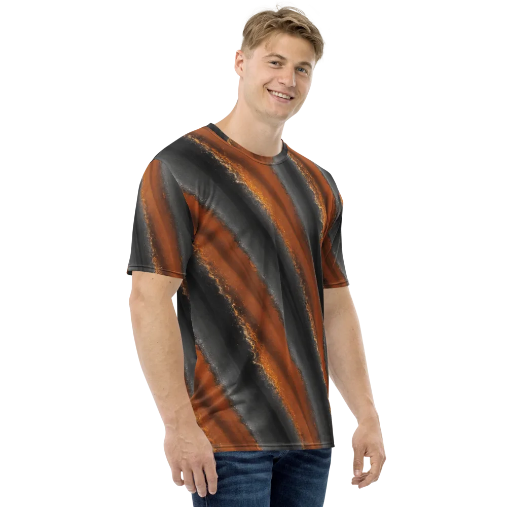 Ember Vein on Men's Crew Neck T-Shirt — Right