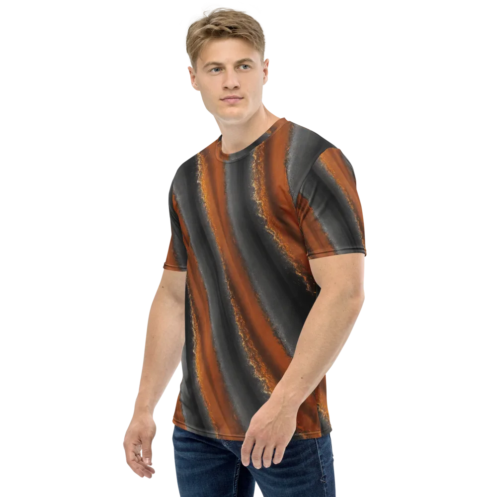 Ember Vein on Men's Crew Neck T-Shirt — Left