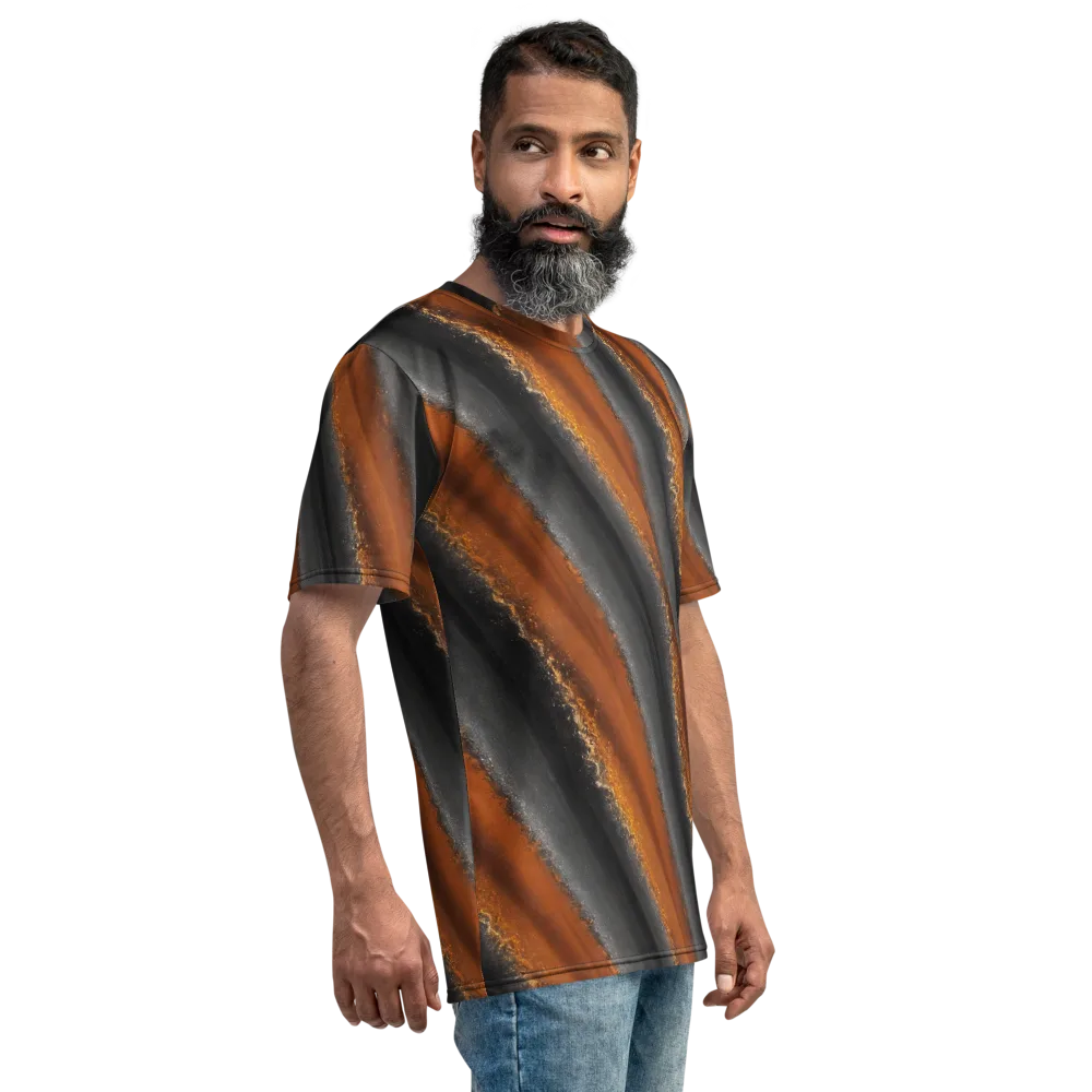 Ember Vein on Men's Crew Neck T-Shirt — Right