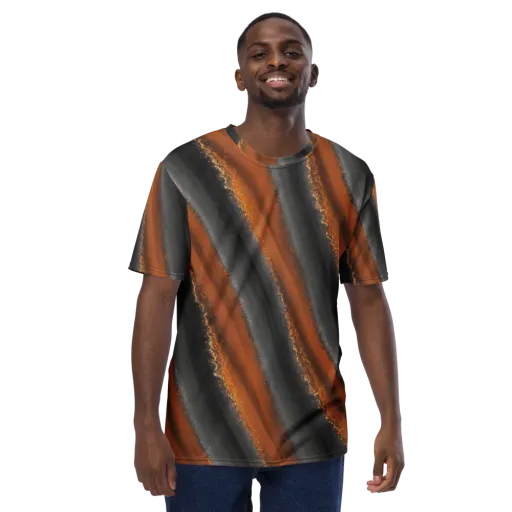 Ember Vein on a Men's Crew Neck T-Shirt