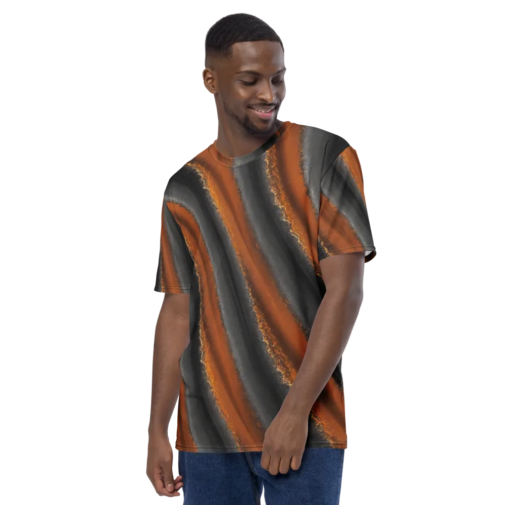 Ember Vein on Men's Crew Neck T-Shirt — Left