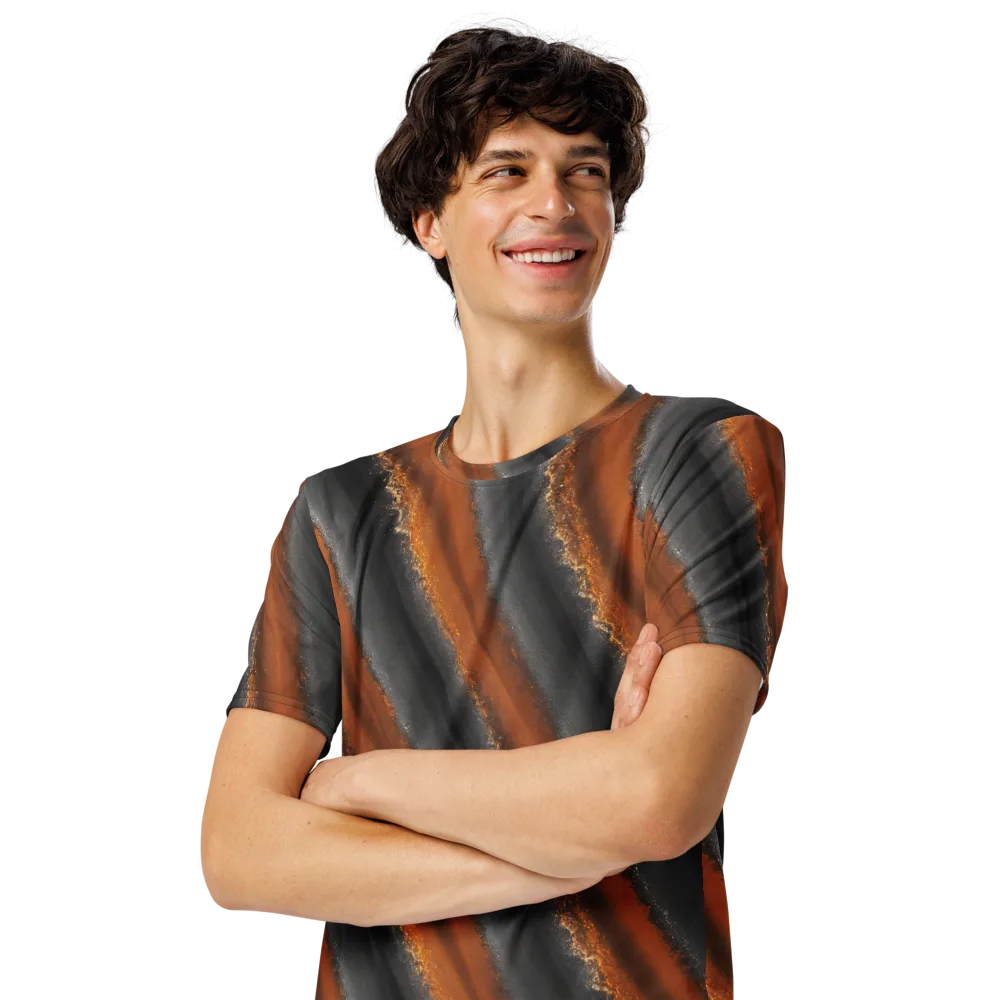 Ember Vein on Men's Crew Neck T-Shirt — Left Front