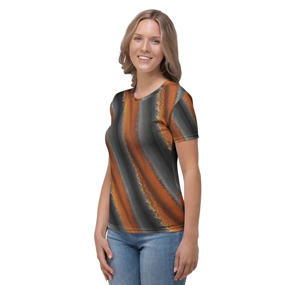 Ember Vein on Women's Crew Neck T-Shirt — Left