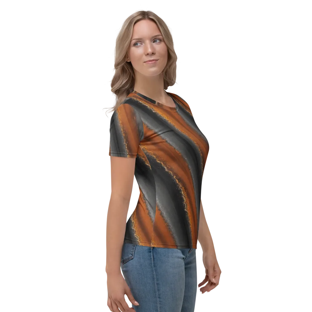Ember Vein on Women's Crew Neck T-Shirt — Right