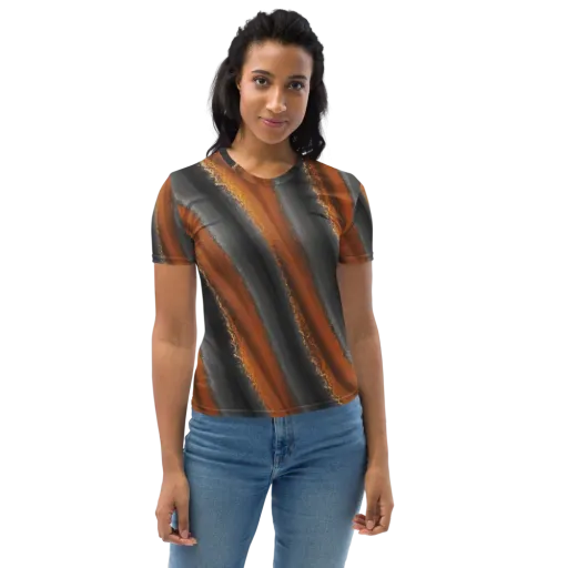 Ember Vein on a Women's Crew Neck T-Shirt