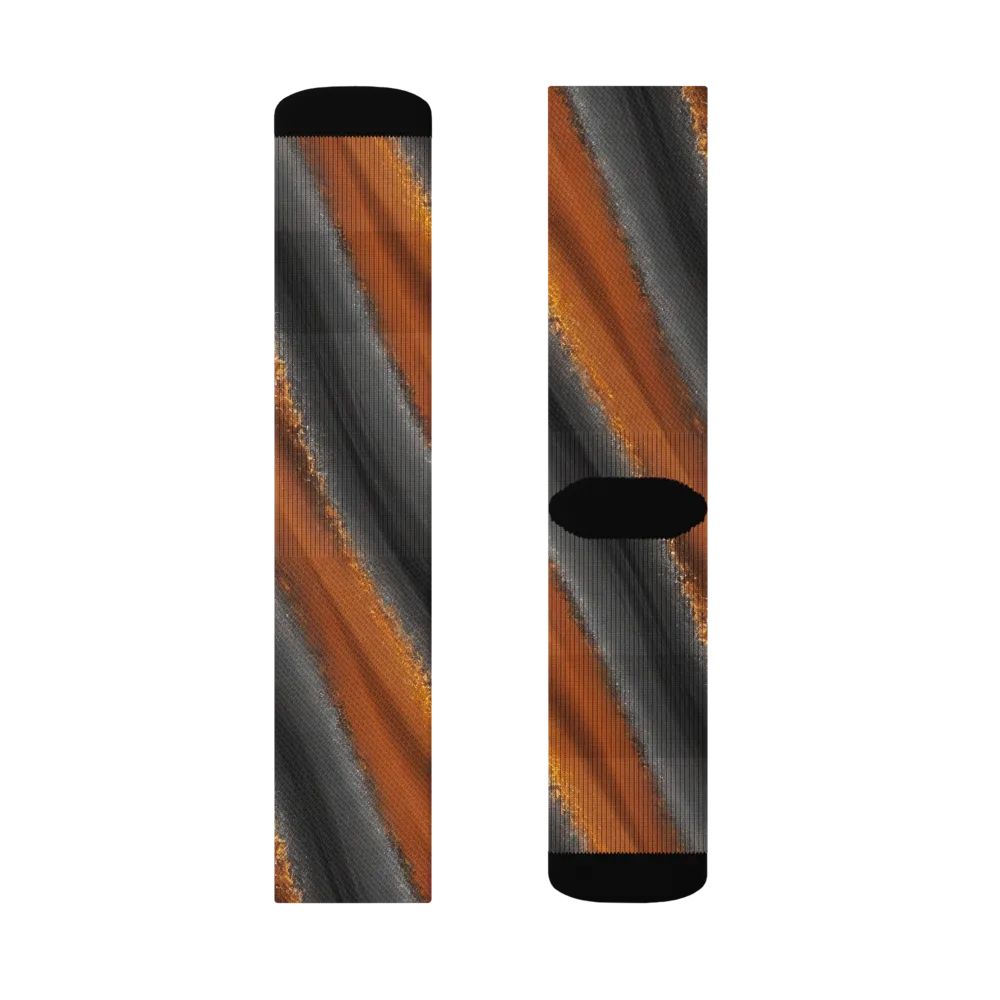 Ember Vein on Socks — Right Sock