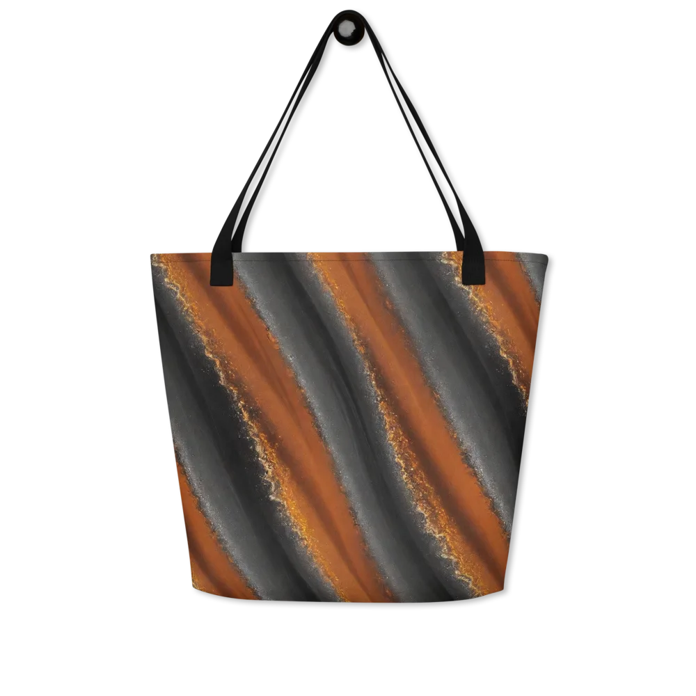 Ember Vein on Large Tote Bag W/ Pocket — Front