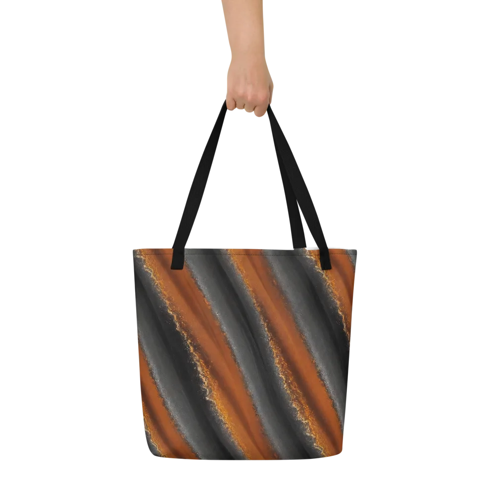 Ember Vein on Large Tote Bag W/ Pocket — Front