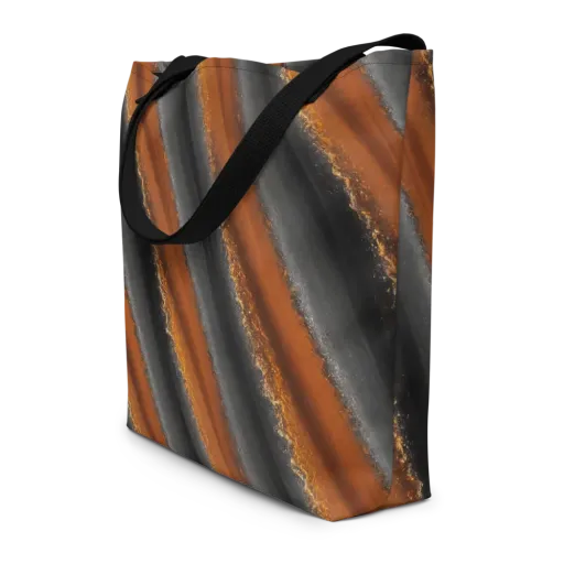 Ember Vein on a Large Tote Bag W/ Pocket