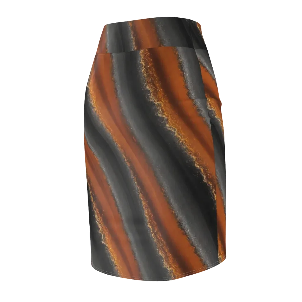 Ember Vein on Pencil Skirt — Back Side