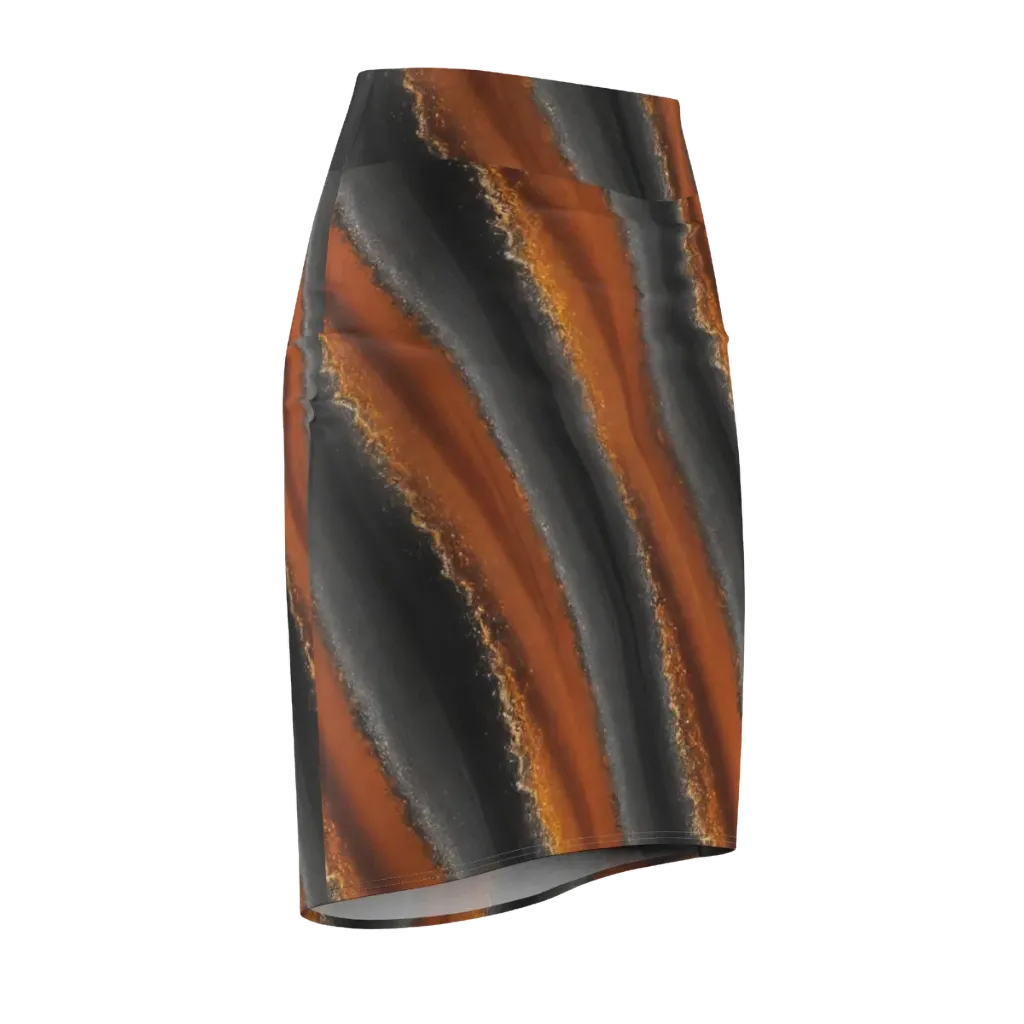 Ember Vein on Pencil Skirt — Front Side