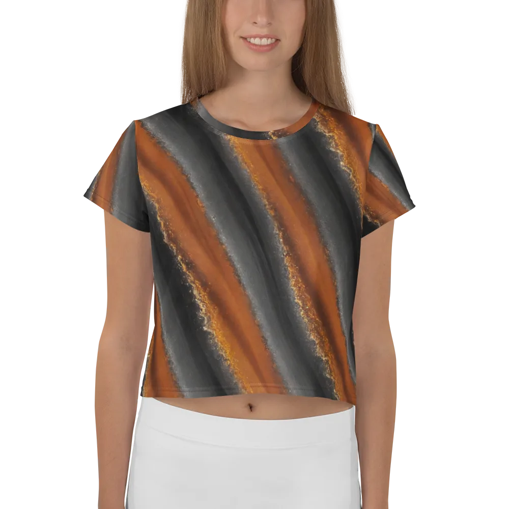 Ember Vein on Crop Tee — Front