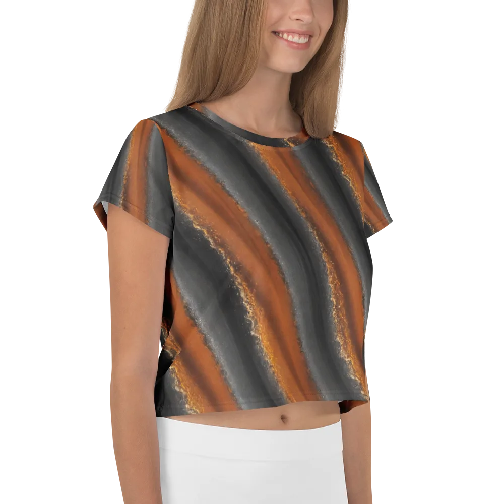 Ember Vein on Crop Tee — Right