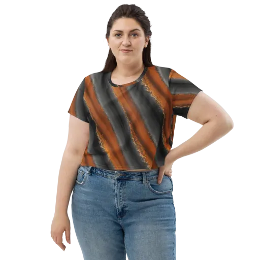 Ember Vein on a Crop Tee