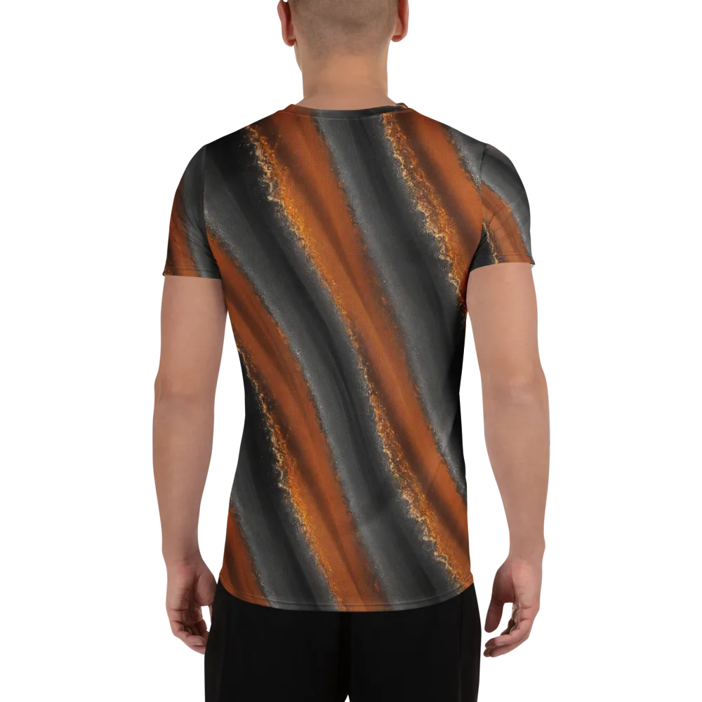 Ember Vein on Men's Athletic T-Shirt — Back