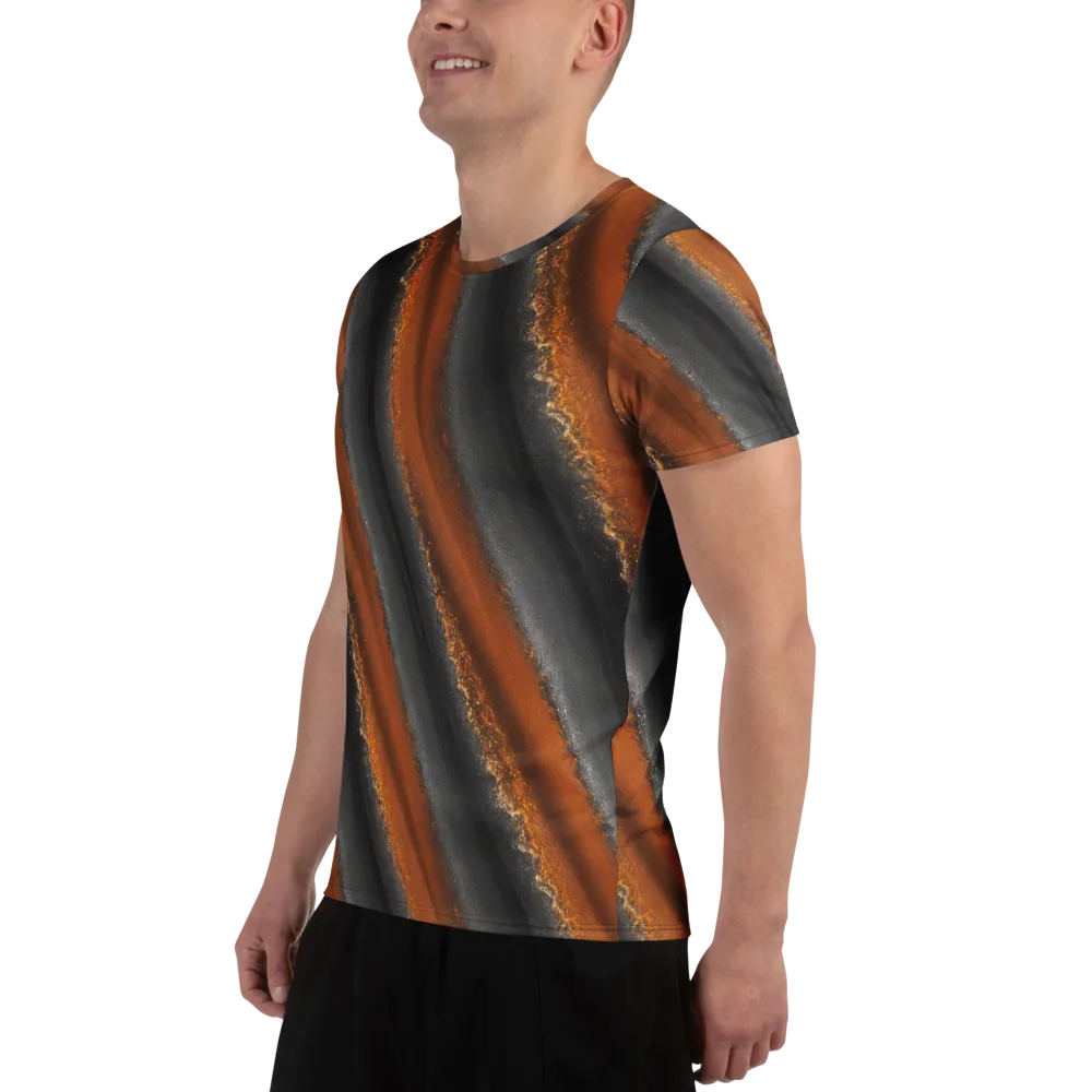 Ember Vein on Men's Athletic T-Shirt — Left