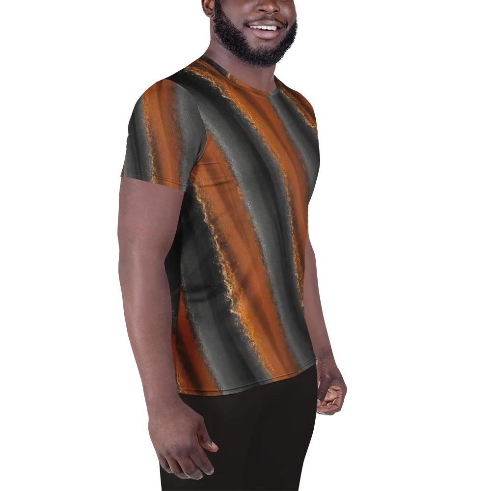 Ember Vein on Men's Athletic T-Shirt — Right