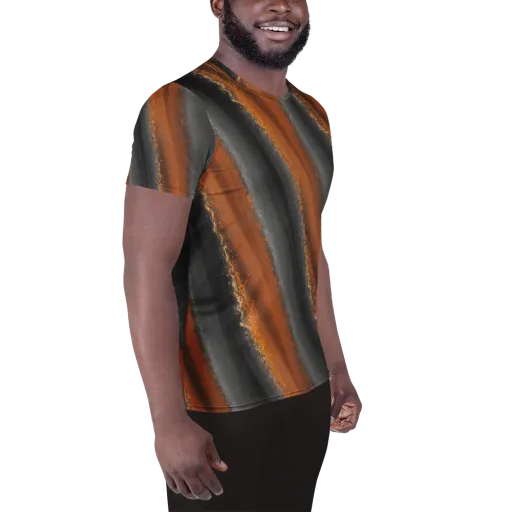 Ember Vein on a Men's Athletic T-Shirt