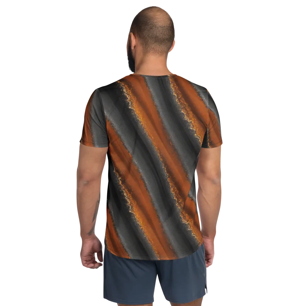 Ember Vein on Men's Athletic T-Shirt — Back