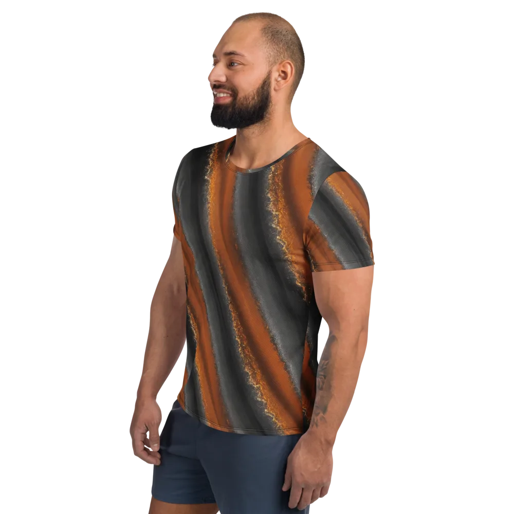Ember Vein on Men's Athletic T-Shirt — Left