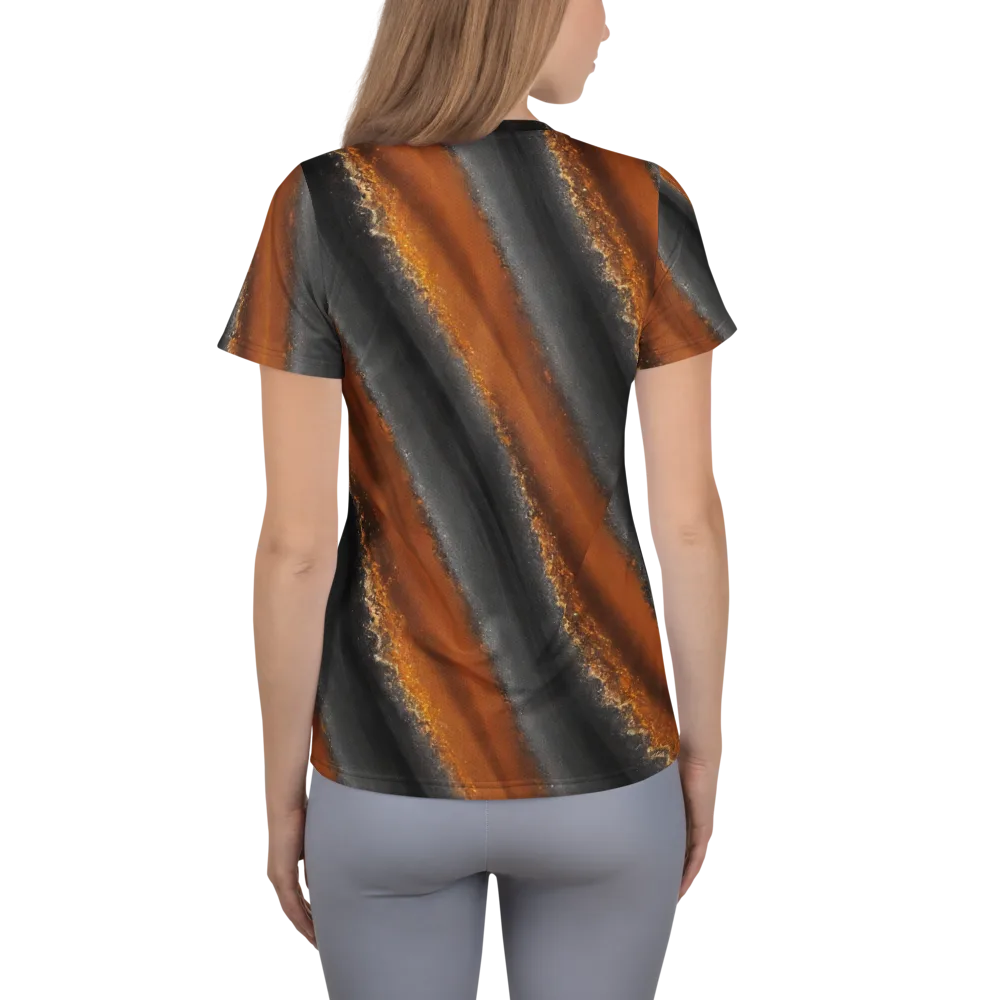 Ember Vein on Women's Athletic T-Shirt — Back
