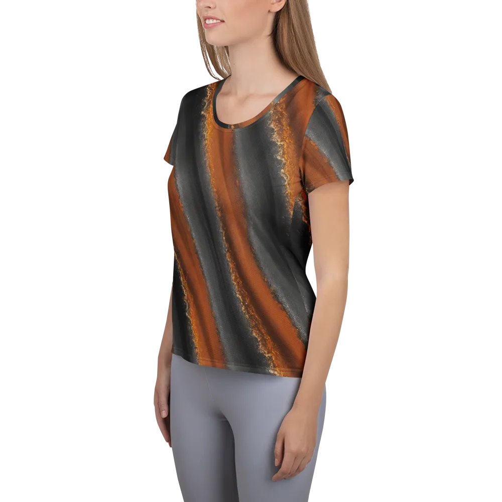 Ember Vein on Women's Athletic T-Shirt — Left