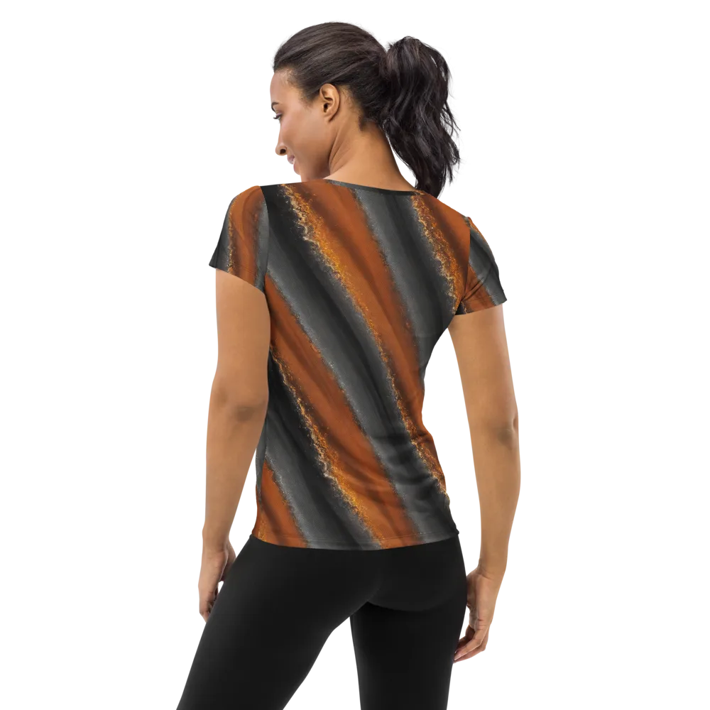 Ember Vein on Women's Athletic T-Shirt — Back