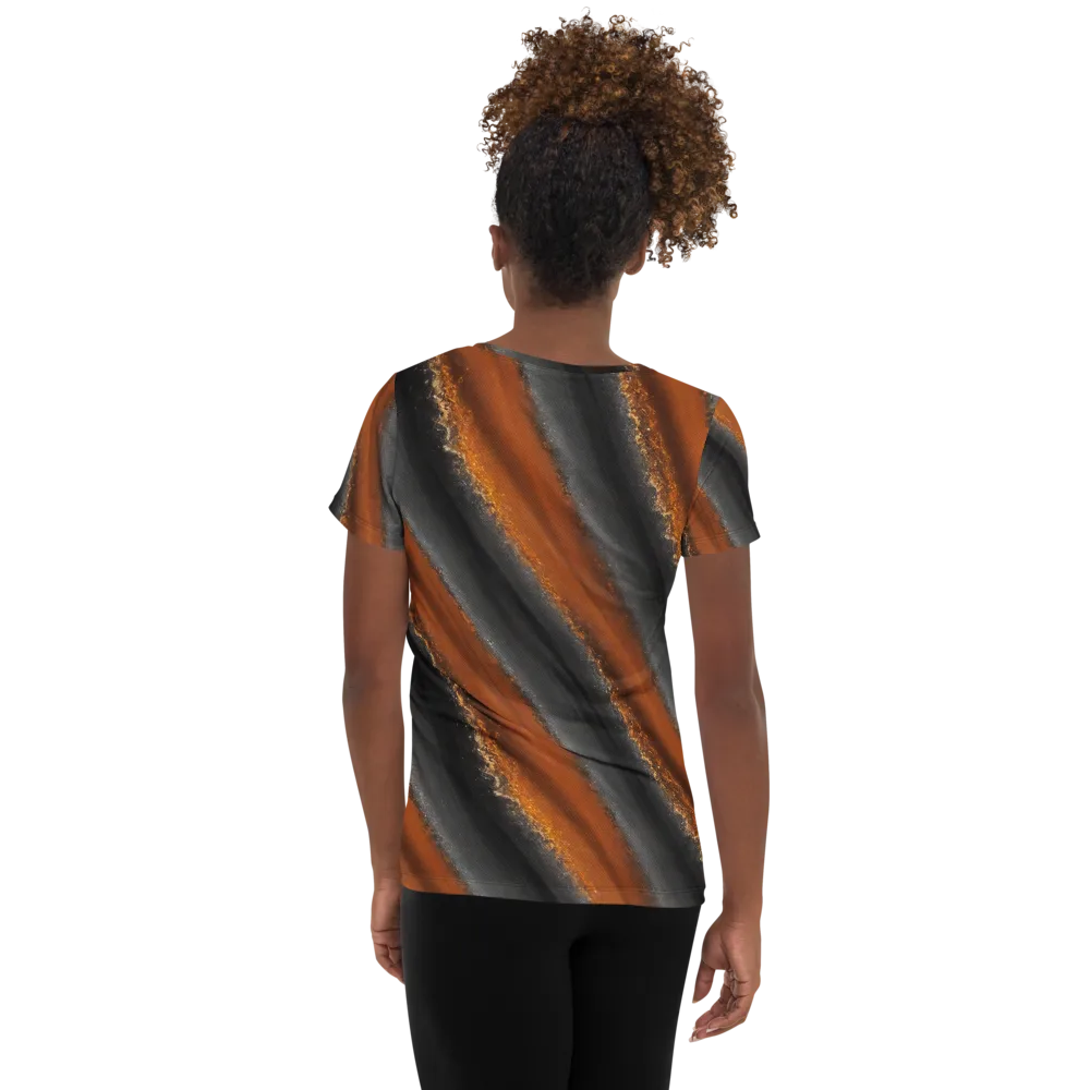Ember Vein on Women's Athletic T-Shirt — Back