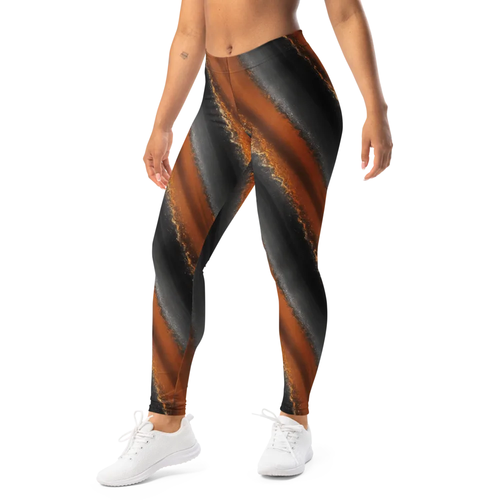 Ember Vein on Leggings — Left Front