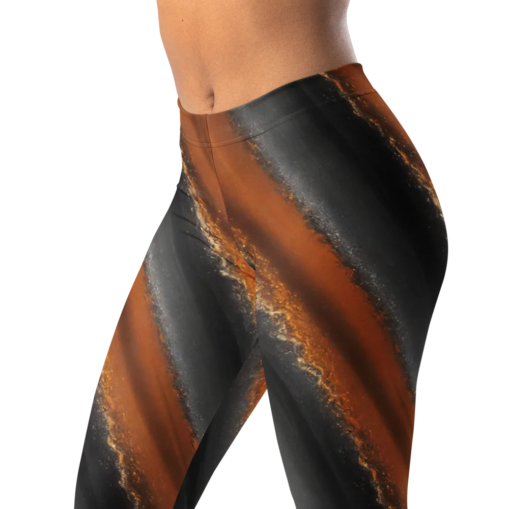 Ember Vein on Leggings — Left Front