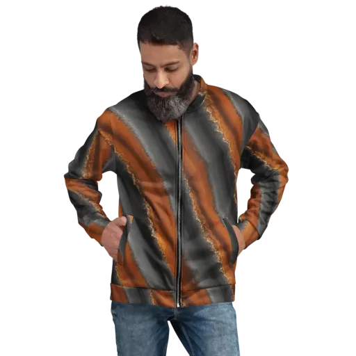Ember Vein on a Bomber Jacket