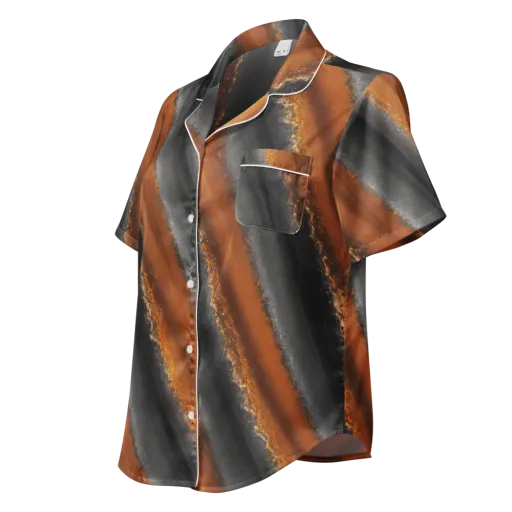 Ember Vein on a Women's Short Sleeve Pajama Top