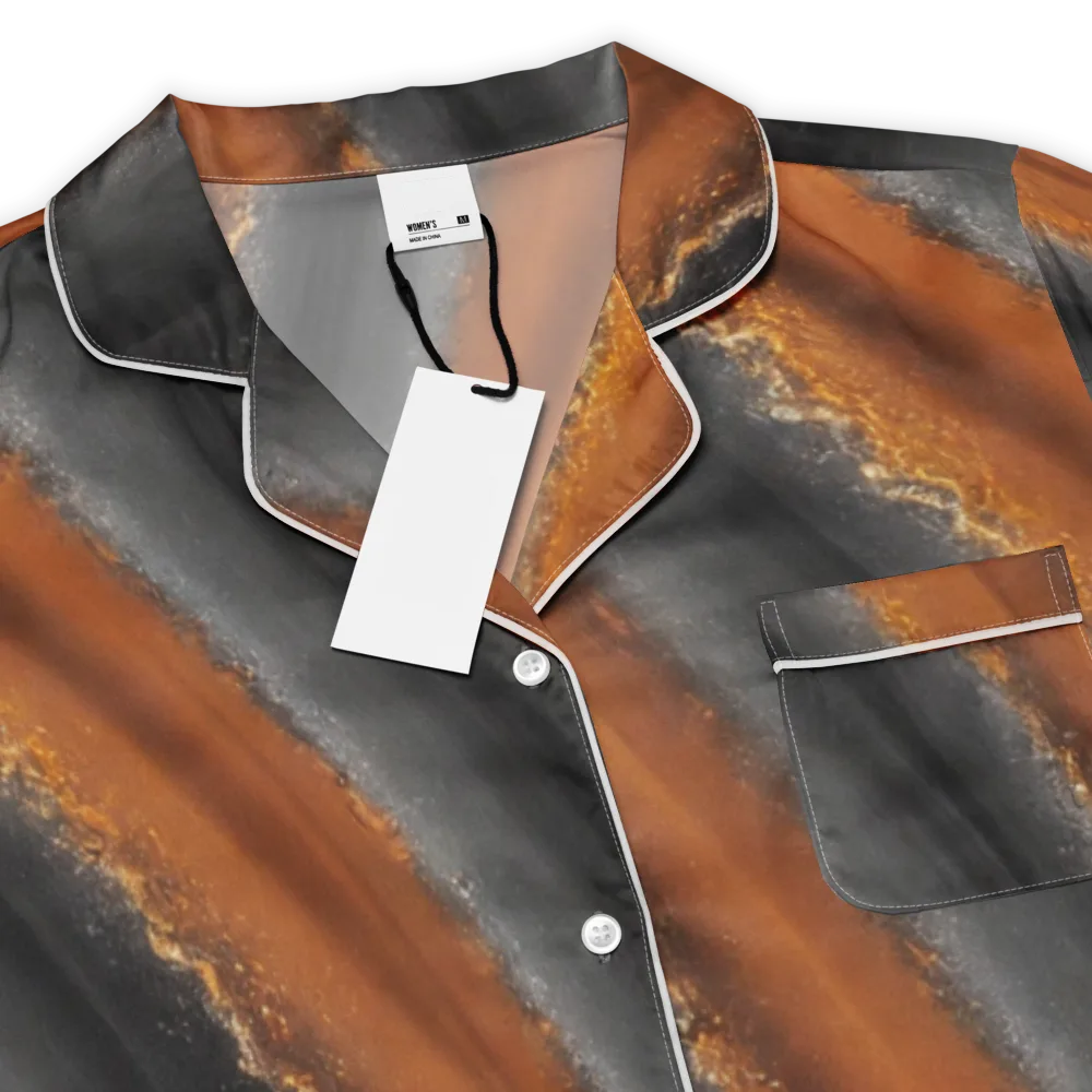 Ember Vein on Women's Short Sleeve Pajama Top — Product details