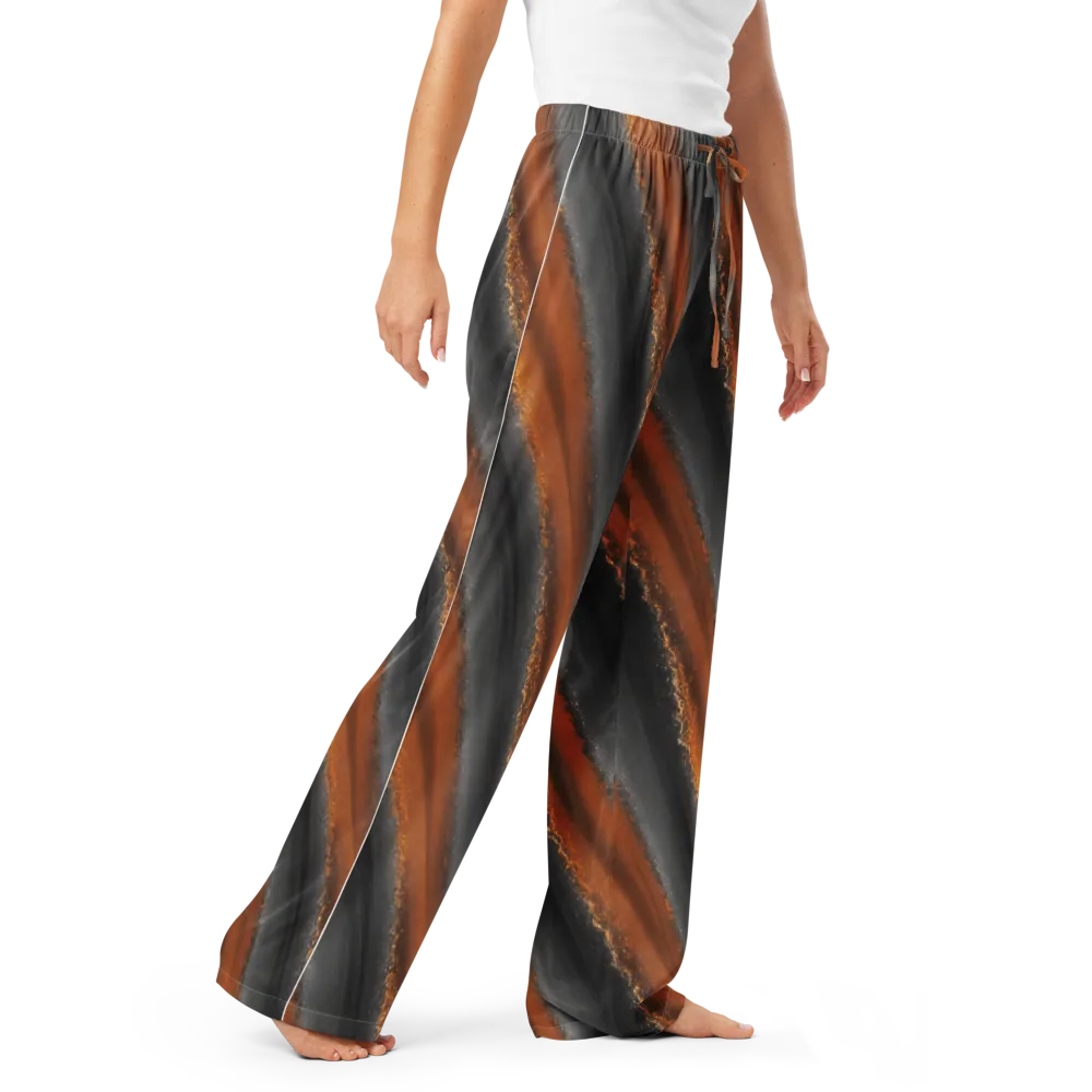 Ember Vein on Women's Pajama Pants — Right Front