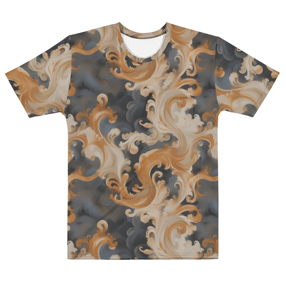 Baroque Smoke on Men's Cotton Crew Neck T-Shirt — Front