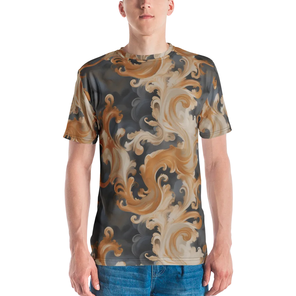 Baroque Smoke on Men's Crew Neck T-Shirt — Front