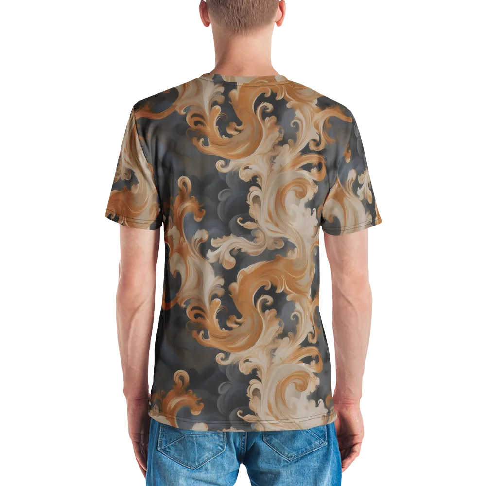 Baroque Smoke on Men's Crew Neck T-Shirt — Back