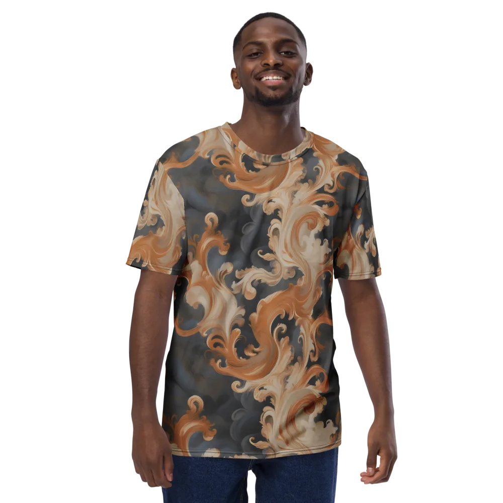 Baroque Smoke on Men's Crew Neck T-Shirt — Front