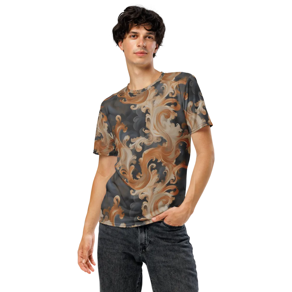 Baroque Smoke on Men's Crew Neck T-Shirt — Front