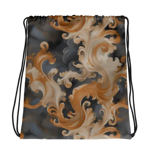 Baroque Smoke on a Drawstring Bag