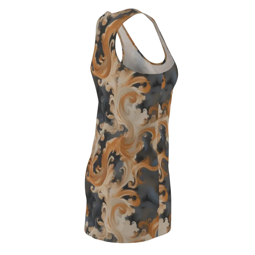 Baroque Smoke on Racerback Dress — Back Side