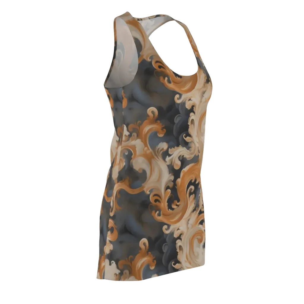 Baroque Smoke on Racerback Dress — Front Side