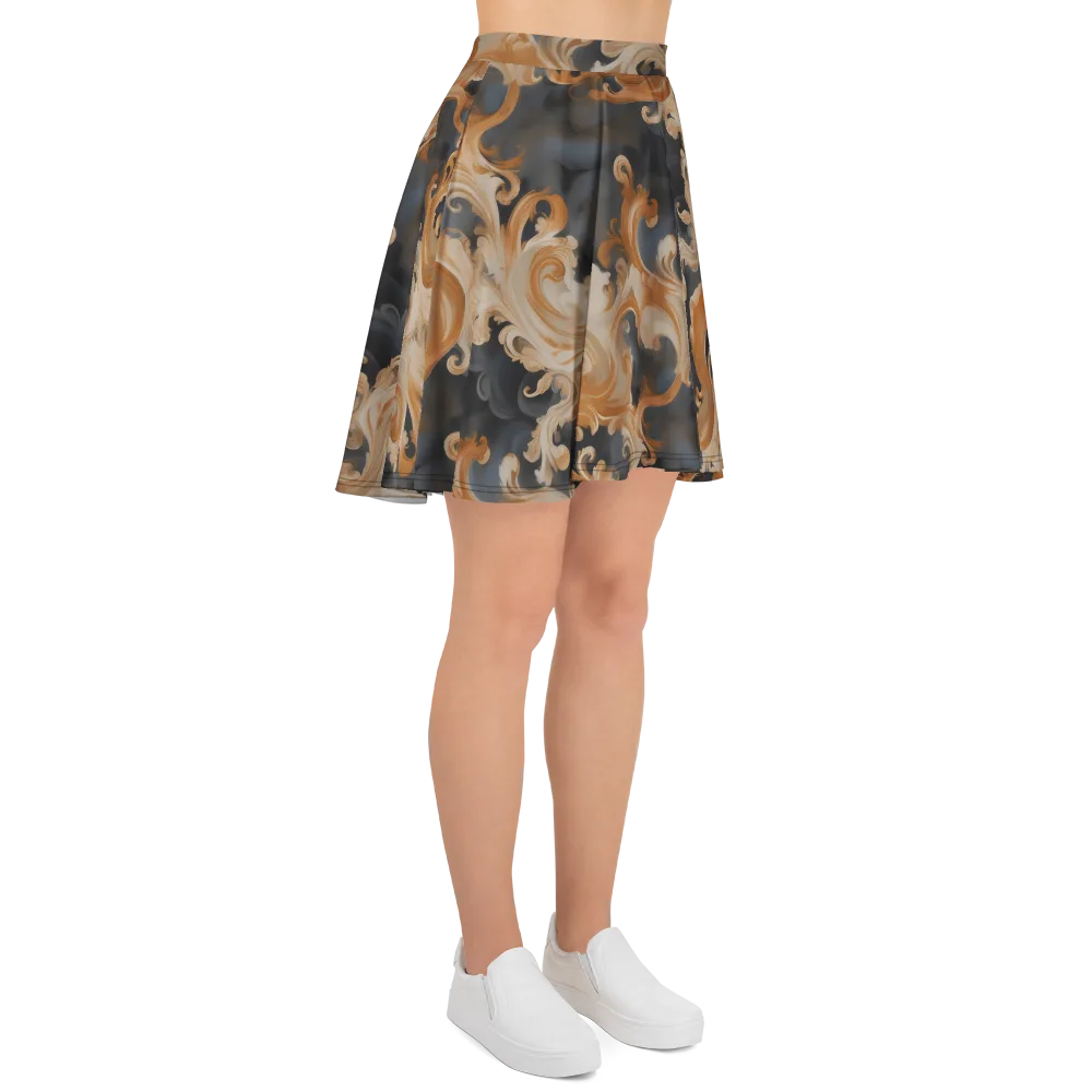 Baroque Smoke on Skater Skirt — Right