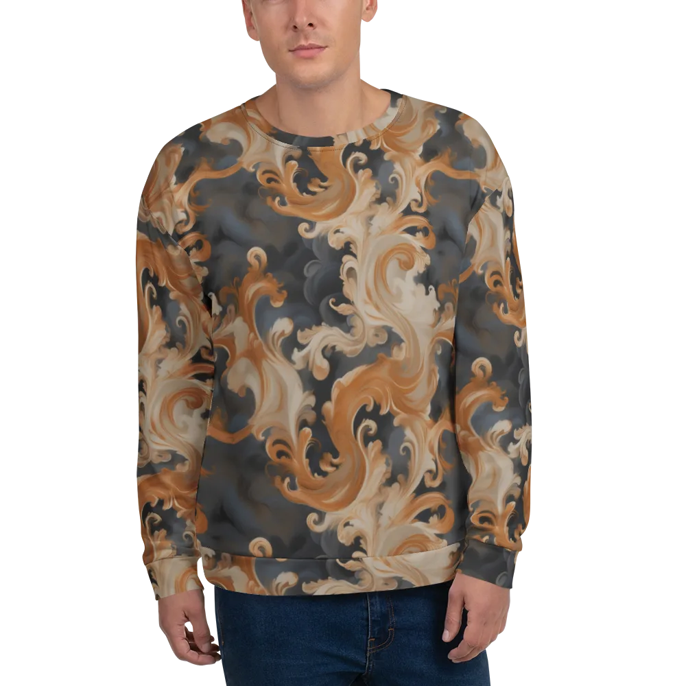 Baroque Smoke on Sweatshirt — Front