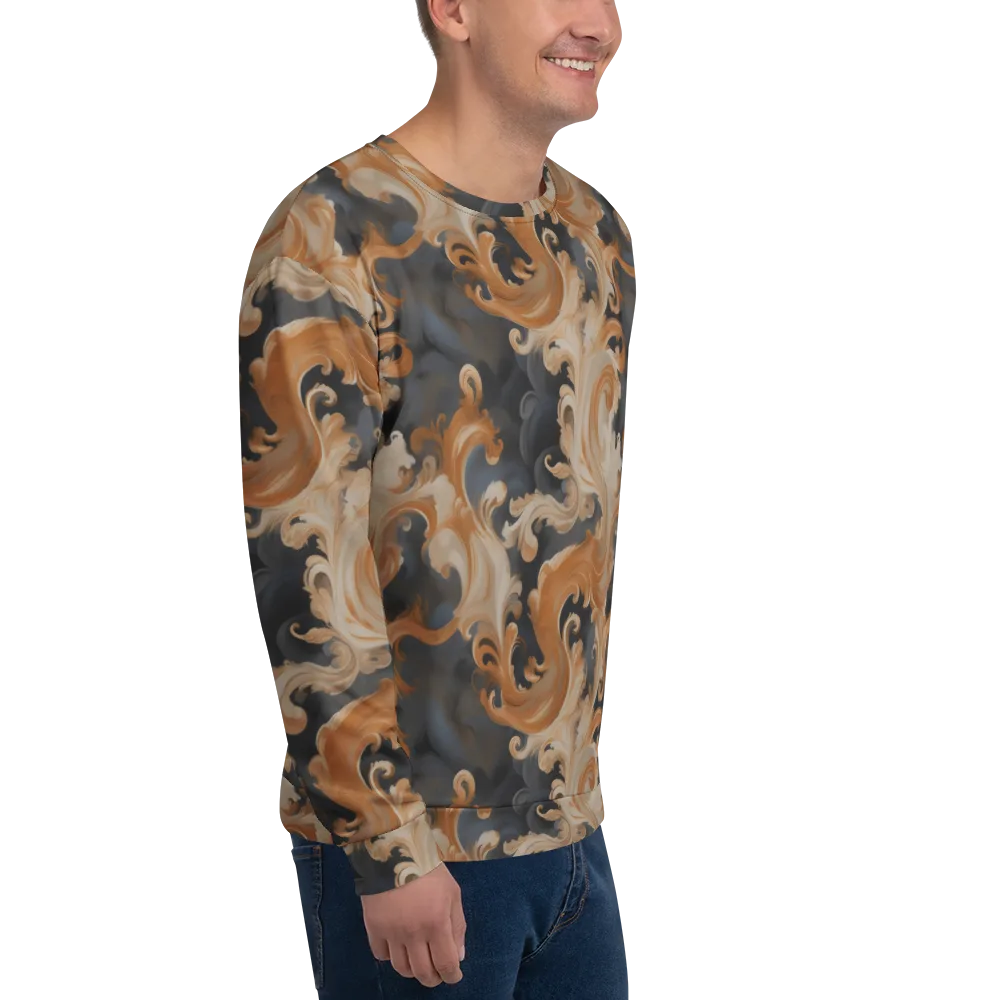 Baroque Smoke on Sweatshirt — Right Front
