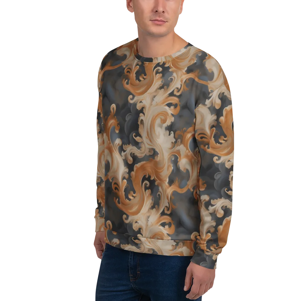 Baroque Smoke on Sweatshirt — Left Front