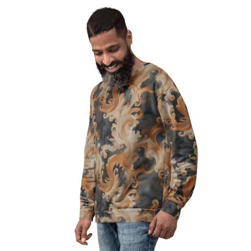 Baroque Smoke on a Sweatshirt